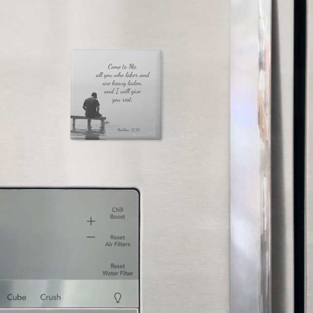 Come to Me, I will give you rest, Matt 11:28 Magnet (In Situ (Fridge))
