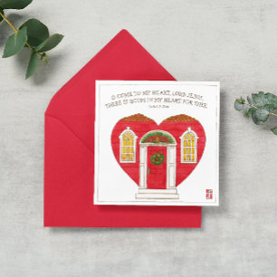 Come to My Heart Lord Jesus Holiday Card
