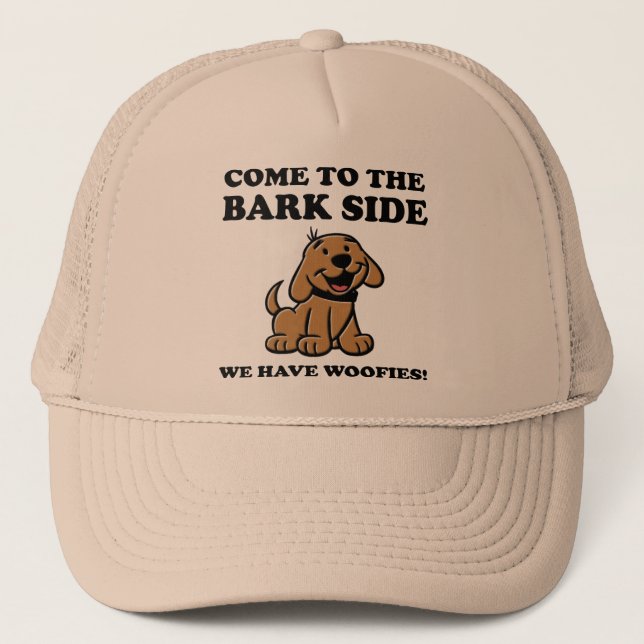 Come To The Bark Side Dog Lover Ball Cap Hat Funny (Front)