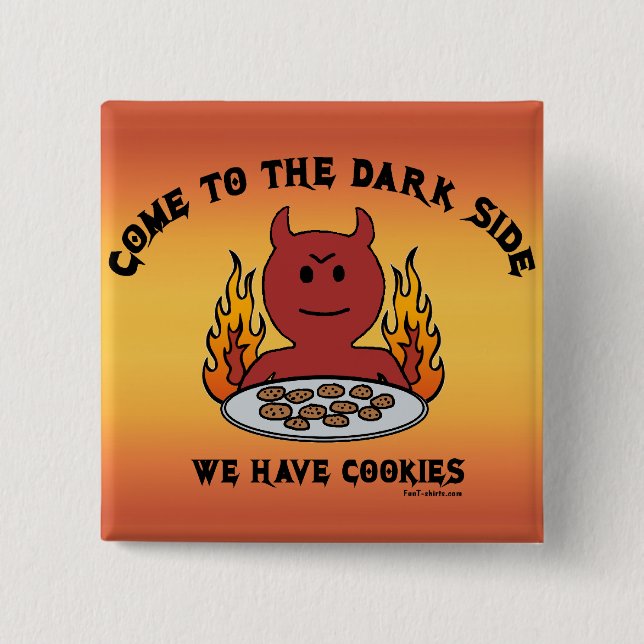 Come to the Dark Side 15 Cm Square Badge (Front)
