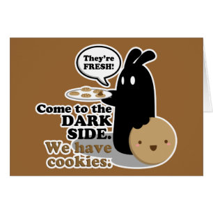 Come To The Dark Side.Card - Black