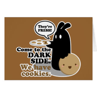 Come To The Dark Side.Card - Black