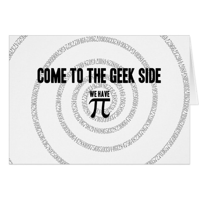 Come To The Geek Side for Pi Decor (Front Horizontal)
