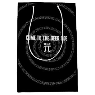 Come To The Geek Side for Pi Medium Gift Bag
