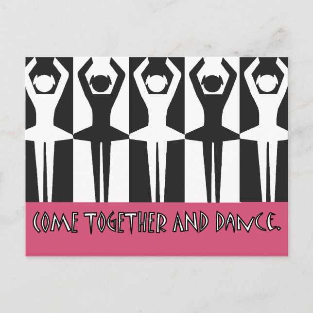 Come Together and Dance Postcard (Front)