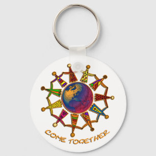 Come Together People Key Ring