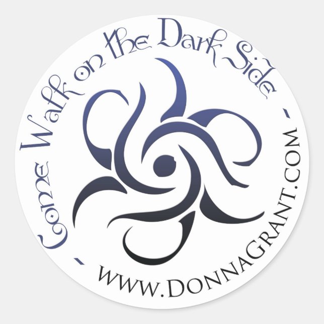 Come Walk on the DARK Side Classic Round Sticker (Front)