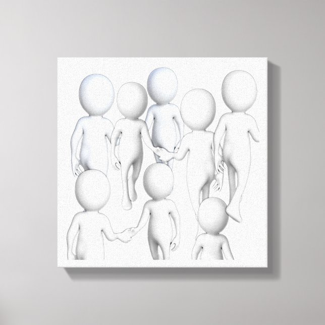 Come Walk with Me Canvas Print (Front)