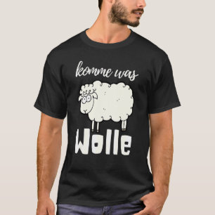 Come Was Wool Cute Sheep Wool Tube Sewing Crochet T-Shirt