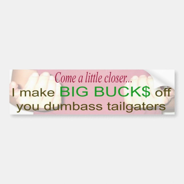 comecloser bumper sticker (Front)