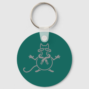 Comedian Cat Key Ring