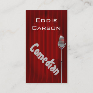 Comedian Entertainment Comedy Club Theatre Business Card