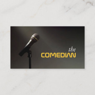 Comedian Entertainment Performer Comedy Theatre Business Card