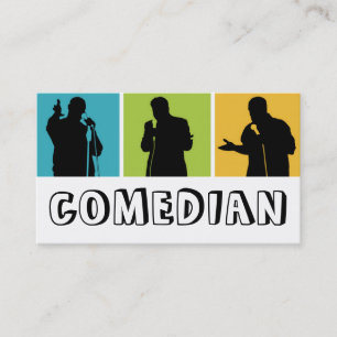 Comedian Entertainment Performer Comedy Theatre Business Card