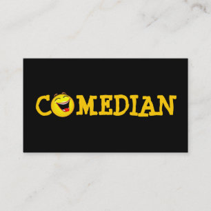 Comedian Entertainment Performer Comedy Theatre Business Card