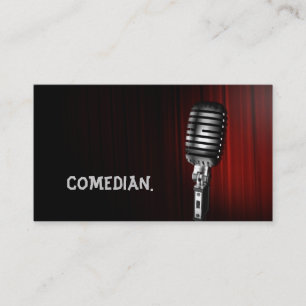 Comedian Entertainment Performer Comedy Theatre Business Card