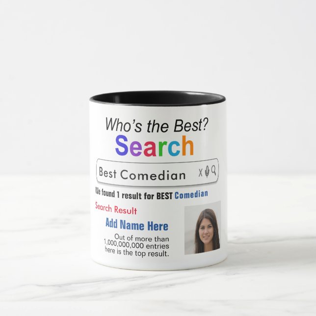 Comedian - Funny Best Custom Search Gift Mug (Center)