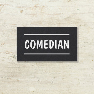 Comedian Stand Up Custom QR Business Card