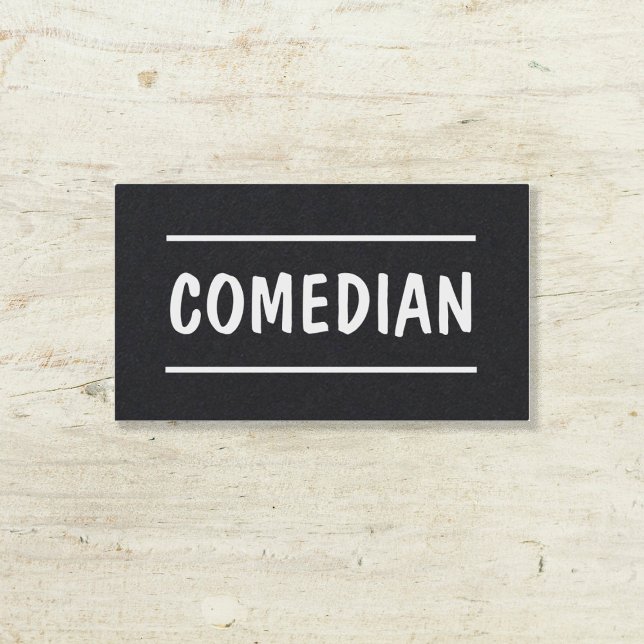 Comedian Stand Up Custom QR Business Card (Creator Uploaded)