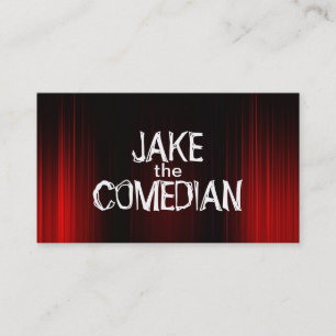 Comedian Theatre Curtain Business Card