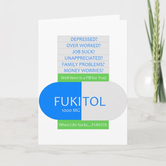 Comedic Get Well Soon Card (Front)