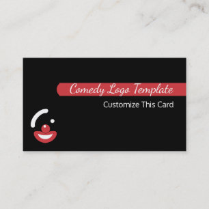 Comedy - Abstract Funny Logos Business Card