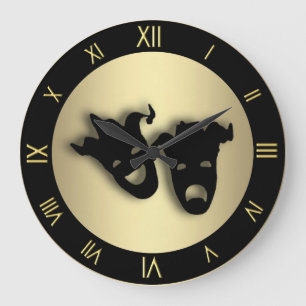 Comedy and Tragedy Golds Theatre Wall Clock