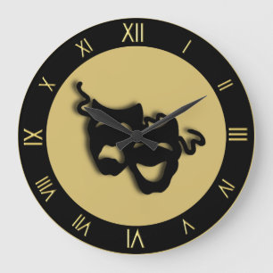 Comedy and Tragedy Golds Theatre Wall Clock