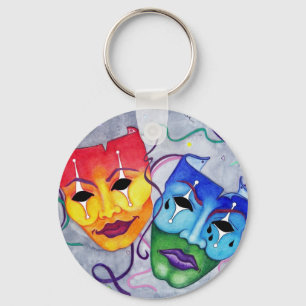 Comedy and Tragedy Key Ring