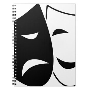 Comedy And Tragedy Mask Notebook