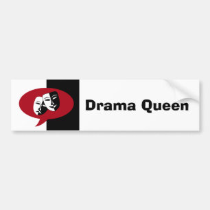 Comedy and Tragedy Masks Bumper Sticker