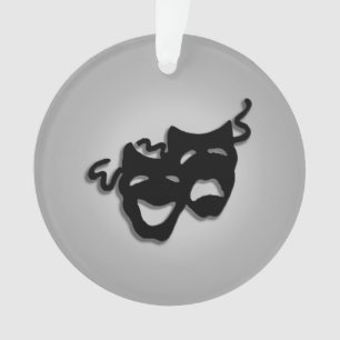 Comedy and Tragedy Theater Masks Ornament
