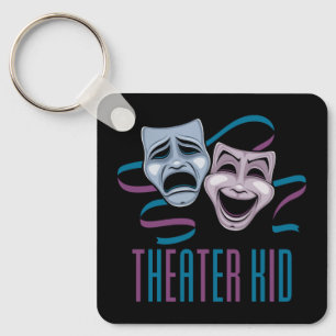 Comedy And Tragedy Theatre Kid Key Ring
