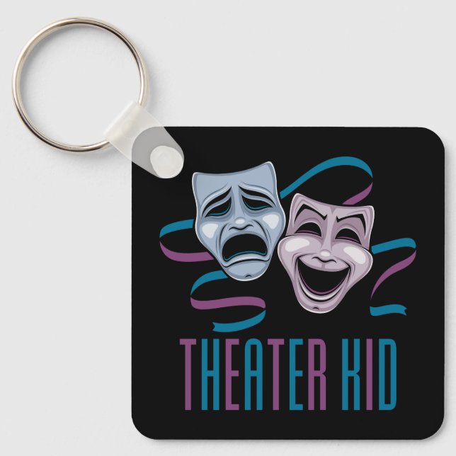 Comedy And Tragedy Theatre Kid Key Ring (Front)