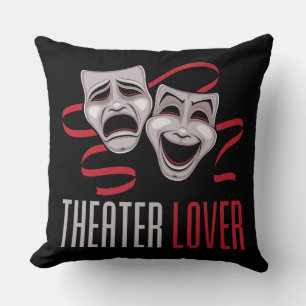 Comedy And Tragedy Theatre Lover Cushion