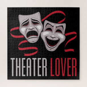 Comedy And Tragedy Theatre Lover Jigsaw Puzzle