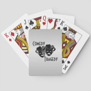 Comedy and Tragedy Theatre Masks Bicycle Playing C Playing Cards