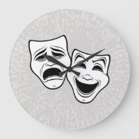 Comedy And Tragedy Theatre Masks Black Line