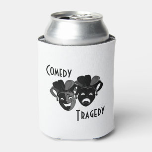 Comedy and Tragedy Theatre Masks Can Cooler