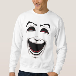 Comedy And Tragedy Theatre Masks Faces Sweatshirt