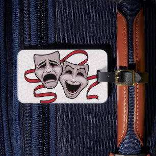 Comedy And Tragedy Theatre Masks Luggage Tag
