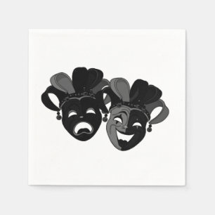 Comedy and Tragedy Theatre Masks Napkin