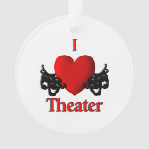 Comedy and Tragedy Theatre Masks Ornament