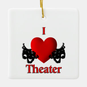 Comedy and Tragedy Theatre Masks Ornament