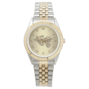 Comedy and Tragedy Theatre Masks Roman Numerals Watch