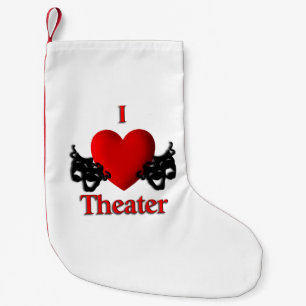 Comedy and Tragedy Theatre Masks Small Christmas Stocking