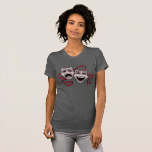 Comedy And Tragedy Theatre Masks T-Shirt
