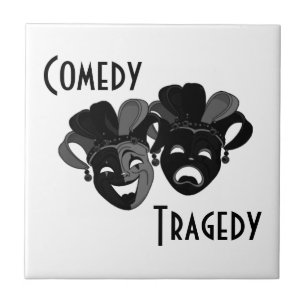 Comedy and Tragedy Theatre Masks Tile