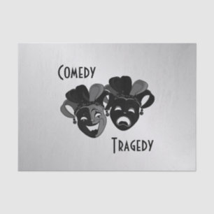 Comedy and Tragedy Theatre Masks Tissue Paper