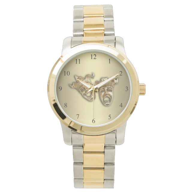 Comedy and Tragedy Theatre Masks Watch (Front)